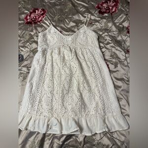 American Eagle Outfitters White Lace Dress